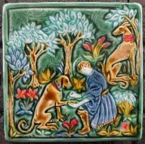 Care of the Medieval Hound tile. Copyright Verdant Tile