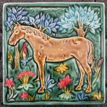 Medieval Horse Tile. Copyright Verdant Tile