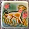 Medieval Hunting Hound Tile/ copyright Verdant Tile.