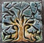 Gingko Tree. Design by and copyright, Verdant Tile