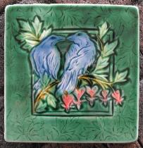 Kissing Crows Tile. Copyright Verdant Tile