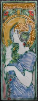 Mucha Inspired La Memoire (memory). copyright Verdant Tile.