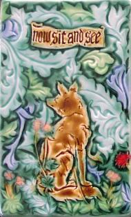 Morris Fox Woodland Tile Morris inspired. copyright protected Verdant Tile