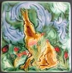 Morris inspired Hare tile. Copyright Verdant Tile.