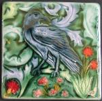 Morris Fox Raven tile. copyright Verdant Tile.