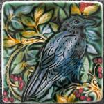 Raven in Rowan Tile. Copyright Verdant Tile.