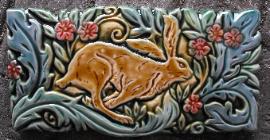 Running Hare Tile. Copyright Verdant Tile