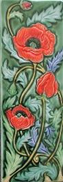 Stratford Poppies Tile. copyright Verdant Tile.