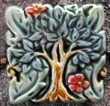 Tree of Life Brocade. Design and copyright Verdant Tile