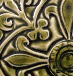 Olive Green Glaze by Verdant Tile