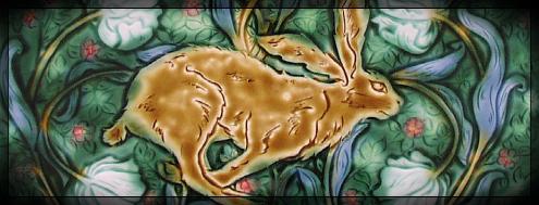 The Running Hare Tile by Mary Philpott